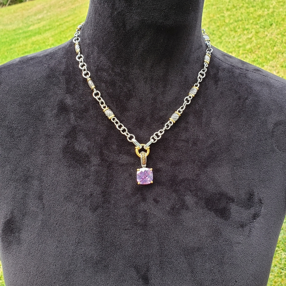 Park Lane Necklace w/switchable gems and rings